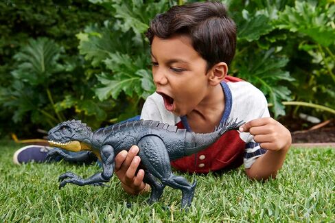 Mattel Jurassic World Toys Slash ‘N Battle Scorpios Rex Action & Sound Dinosaur Figure Camp Cretaceous with Movable Joints, Slashing & Tail Whip Motions & Roar Sound, Kids Gift Ages 4 Years & Up in Kuwait