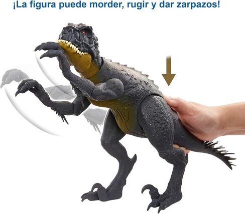 Mattel Jurassic World Toys Slash ‘N Battle Scorpios Rex Action & Sound Dinosaur Figure Camp Cretaceous with Movable Joints, Slashing & Tail Whip Motions & Roar Sound, Kids Gift Ages 4 Years & Up in Kuwait