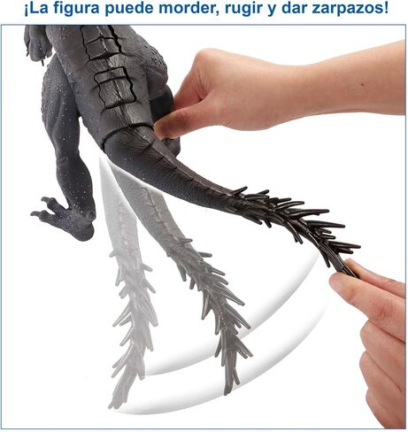 Mattel Jurassic World Toys Slash ‘N Battle Scorpios Rex Action & Sound Dinosaur Figure Camp Cretaceous with Movable Joints, Slashing & Tail Whip Motions & Roar Sound, Kids Gift Ages 4 Years & Up in Kuwait