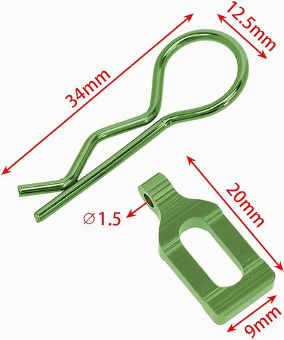 DKKY DKKY Racing 8 قطع مشابك جسم من الألومنيوم مع عروات هيكل شل مشبك R دبابيس R مشابك للزلاجات ARRMA Mojave مخالفة لا حدود لها 1/8 RC نموذج سيارة زاحفة (أزرق) in Kuwait