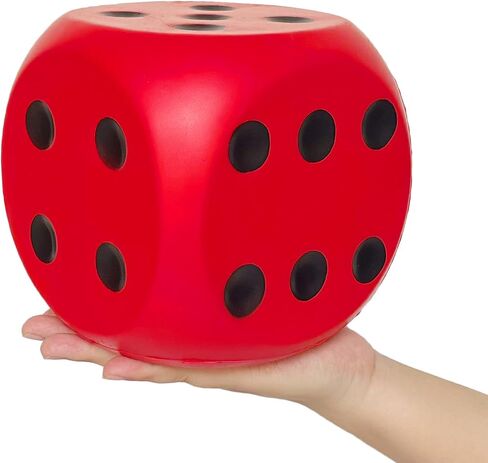 Giant 5.9 Inches Kawaii Foam Dice: A Fun-Filled, Educational Toy for Game Nights and Learning Sessions (Lucky Yellow) in Kuwait