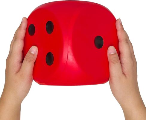 Giant 5.9 Inches Kawaii Foam Dice: A Fun-Filled, Educational Toy for Game Nights and Learning Sessions (Lucky Yellow) in Kuwait