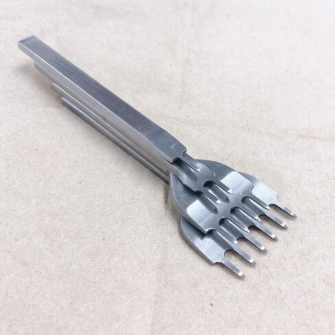 Leather Craft Tool Hole Punches 1+2+4+6 Prong Lacing Stitching Punch, Craft Kits (4mm) in Kuwait