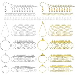 XKCWXY 483Pcs Earring Making Kit with Beading Hoops and Earring Findings in Kuwait