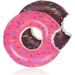 DMAR Donut Pool Floats Donut Pool Floatie Donut Tube Pool Doughnut Pool Float Donut Inflatables Doughnut Inner Tube Doughnut Pool Floatie Donut Pool Ring Donut Swimming Ring for Beach Pool