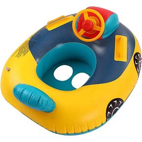 Cute Child Kids Inflatable Pool Float PVC Summer Swim Float Air Bed Lake Boat Swimming Floats with 2 Handles Surfing Raft Bodyboard Floating Mattress Seat Swim Ring for Girls Boys 3-5 Years in Saudi Arabia