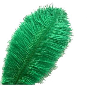 CENFRY 10pcs Ostrich Feathers 10inch Plumes for Wedding Centerpieces Home Decoration (Teal)