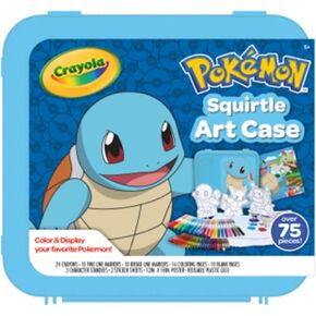 Crayola Pokémon Squirtle Coloring Art Case, 71+ pcs., Coloring Pages and Markers, Gift for Kids, Ages 4, 5, 6, 7, 8 in Kuwait