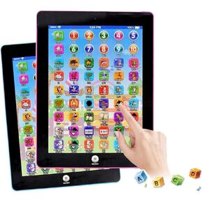 Kids Learning Pad Fun Kids Tablet Touch and Learn Phone Learning Games Early Child Development Toy for Number Learning, Learning ABCs, Spelling, Animal Game Melodies Educational Toy in Kuwait
