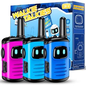 Kids Walkie Talkies Toys for Boys: DASTION-99 Mini Robots Walkies Talkies Christmas Birthday Gifts for 3 4 5 6 Year Old Boys Girls Toys for 3-6 Year Old Boy Girl Stocking Stuffers for Kids 3 Pack in Kuwait