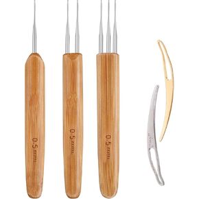 Dreadlock Crochet Hook Tool，Braid Hair Dreadlocks Needle Weaving Crochet for Braid Craft (1.0mm)