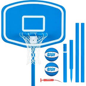 GoSports Splash Hoop UP Above Ground Pool Hoop Basketball Game with 2 Pool Basketballs and Pump in Saudi Arabia