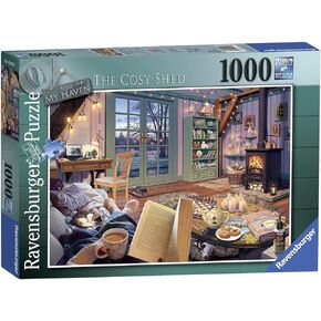 Ravensburger The Cosy Shed (1000 Piece Version of Cozy Retreat) Jigsaw Puzzle for Adults - Every Piece is Unique, Softclick Technology Means Pieces Fit Together Perfectly in Kuwait