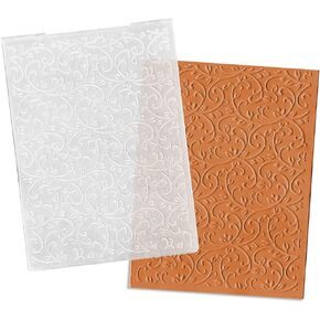 Plastic Embossing Folders for Card Making, Flowers Wreath Frame Background DIY Plastic Template Photo Album Card Paper Handmade Scrapbooking DIY Craft Decoration Template Mold