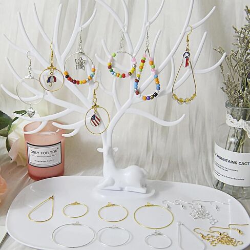 XKCWXY 483Pcs Earring Making Kit with Beading Hoops and Earring Findings in Kuwait