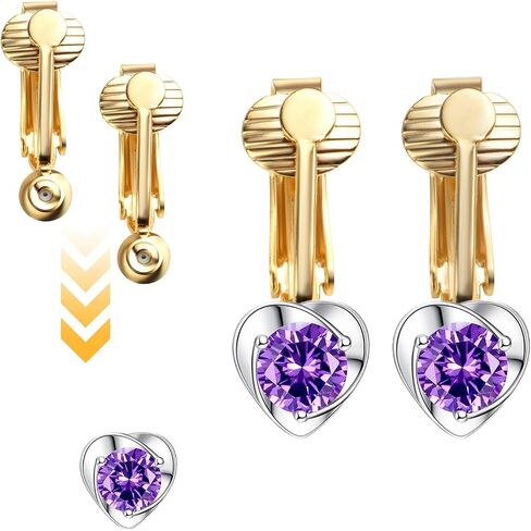 BronaGrand 20 قطعة من مشابك القرط الخلفية، مكونات محول القرط مع عمود بدون آذان مثقوبة، فضي وذهبي in Kuwait