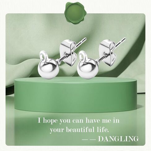 120Pcs Ball Earring Posts Stud with Loop, Hypoallergenic Round Ball Earring Posts Stainless Steel with 120 Pcs Butterfly Ear Back for DIY Jewelry Making Findings, 4 mm 5 mm 6 mm (Silver) in Kuwait