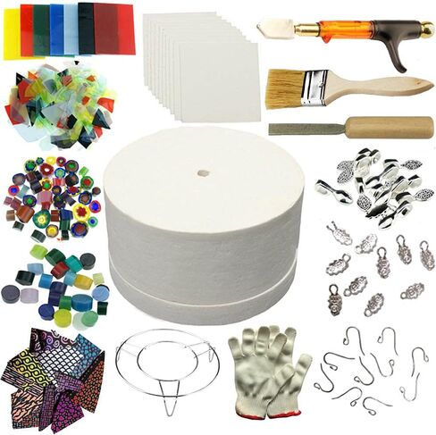 زجاج صهر فرن الميكروويف من WICAND لصنع أدوات المجوهرات DIY مجموعة 15 قطعة in Kuwait