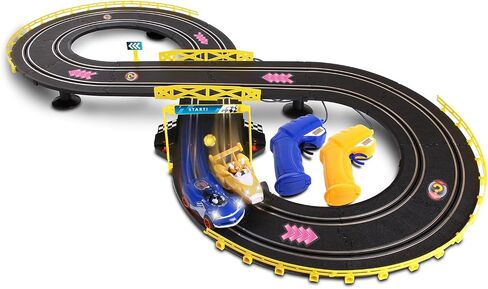 NKOK Sonic & Tails RC Slot Car Set Race Set Vehicle, Black, Cars Rase on Figure-8 Track, Features a Lap Counter, Perfect Item for Kids, Ages 5 and up in Saudi Arabia