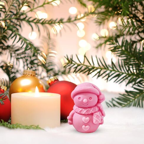 Christmas Candle Mold for Candle Making, 3D Silicone Mold for Resin Casting DIY Plaster Polymer Clay Home Decoration (Merry Christmas) in Saudi Arabia