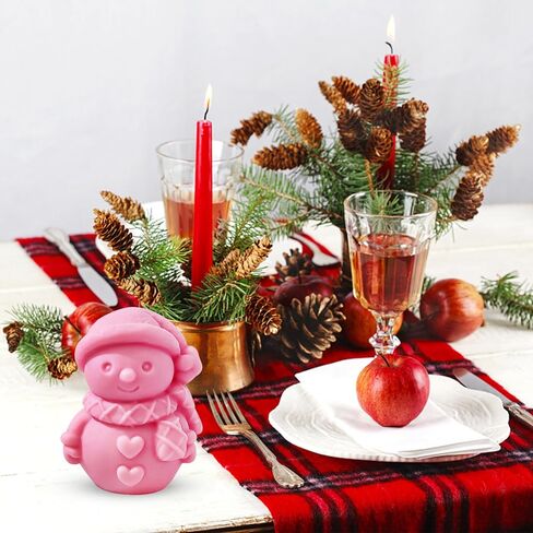 Christmas Candle Mold for Candle Making, 3D Silicone Mold for Resin Casting DIY Plaster Polymer Clay Home Decoration (Merry Christmas) in Saudi Arabia