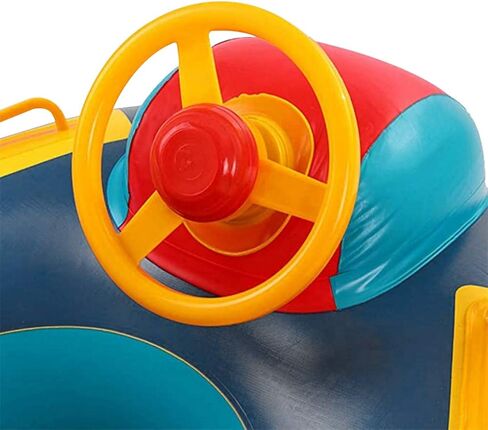 لطيف الطفل الاطفال نفخ بركة تعويم PVC الصيف السباحة تعويم الهواء سرير بحيرة قارب السباحة يطفو مع 2 مقابض تصفح طوف Bodyboard العائمة فراش مقعد السباحة الدائري للفتيات الفتيان 1-5 سنوات in Kuwait