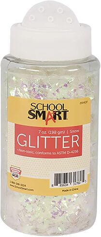 School Smart Craft Glitter, 7 Ounce Jar, Snow in Saudi Arabia