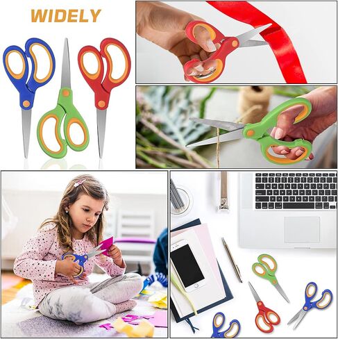 ELECKEY Scissors for School Kids Student, Kids Scissors 36 Count Bulk Set Teacher Pack(Rounded-tip, Blunt), 5 Inch in Kuwait