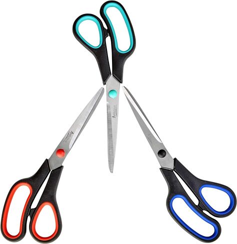 طقم مقص فاخر متعدد الاستخدامات من آرتليشوس - 3 قطع من 3 قطع للمدرسة، والمنزل، والمكتب. in Kuwait