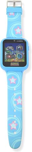 Sonic the Hedgehog Kids Smart Watch - Interactive Touchscreen with Games, Selfie Camera, Step Tracker, Alarm, and Printed Silicone Strap - Fits Wrists 5.5" to 8.0" in Kuwait