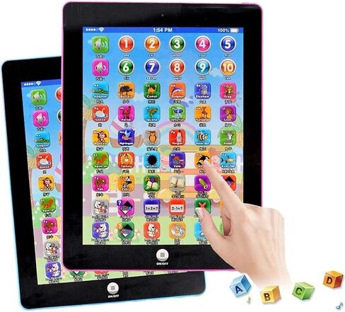Kids Learning Pad Fun Kids Tablet Touch and Learn Phone Learning Games Early Child Development Toy for Number Learning, Learning ABCs, Spelling, Animal Game Melodies Educational Toy in Kuwait