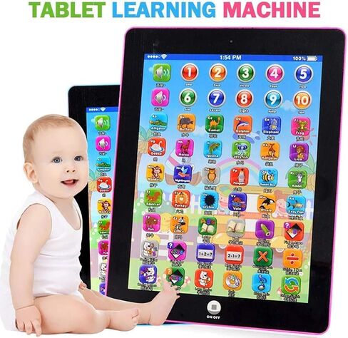 Kids Learning Pad Fun Kids Tablet Touch and Learn Phone Learning Games Early Child Development Toy for Number Learning, Learning ABCs, Spelling, Animal Game Melodies Educational Toy in Kuwait