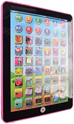 Kids Learning Pad Fun Kids Tablet Touch and Learn Phone Learning Games Early Child Development Toy for Number Learning, Learning ABCs, Spelling, Animal Game Melodies Educational Toy in Kuwait