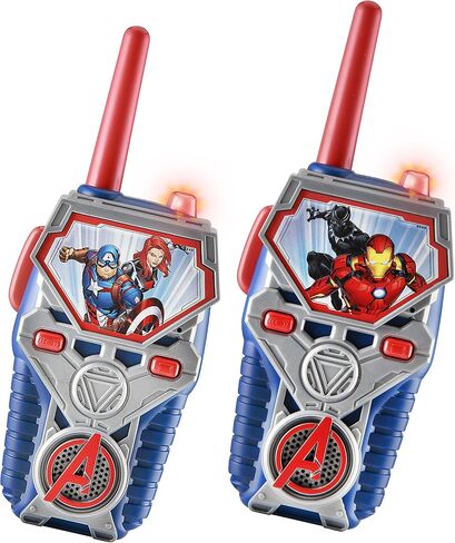 eKids Avengers Endgame FRS أجهزة اتصال لاسلكية للأطفال، أجهزة راديو ثنائية الاتجاه مع أضواء وأصوات، ألعاب داخلية وخارجية لمحبي هدايا Marvel للأولاد in Kuwait