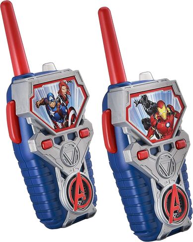 eKids Avengers Endgame FRS أجهزة اتصال لاسلكية للأطفال، أجهزة راديو ثنائية الاتجاه مع أضواء وأصوات، ألعاب داخلية وخارجية لمحبي هدايا Marvel للأولاد in Kuwait