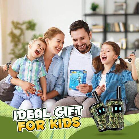 Toys for 3-8 Year Old Boys: Mini Rechargeable Walkies Talkies with Lanyard 2 Pack Christmas Birthday Gifts for 3 4 5 6 Year Old Boys Camping Outdoor Toys for 3 4 5 6-8 Year Old Boy Stocking Stuffer in Kuwait