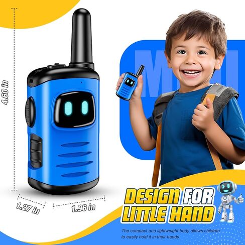 Kids Walkie Talkies Toys for Boys: DASTION-99 Mini Robots Walkies Talkies Christmas Birthday Gifts for 3 4 5 6 Year Old Boys Girls Toys for 3-6 Year Old Boy Girl Stocking Stuffers for Kids 3 Pack in Kuwait