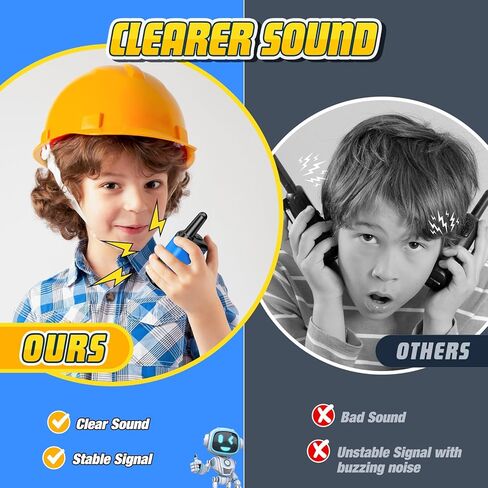 Kids Walkie Talkies Toys for Boys: DASTION-99 Mini Robots Walkies Talkies Christmas Birthday Gifts for 3 4 5 6 Year Old Boys Girls Toys for 3-6 Year Old Boy Girl Stocking Stuffers for Kids 3 Pack in Kuwait