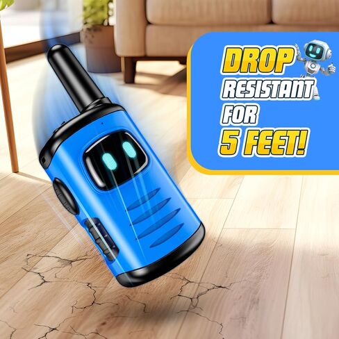 Kids Walkie Talkies Toys for Boys: DASTION-99 Mini Robots Walkies Talkies Christmas Birthday Gifts for 3 4 5 6 Year Old Boys Girls Toys for 3-6 Year Old Boy Girl Stocking Stuffers for Kids 3 Pack in Kuwait