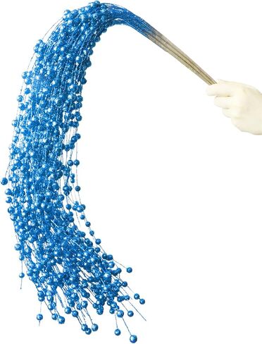 Glitter Christmas Picks Sprays Set of 6 Artificial Berry Stems Decorative Twigs Glittered Berry Picks for Halloween Xmas Tree Filler Branches Wreaths Garlands Craft Supplies Home Decor (6, Black) in Kuwait