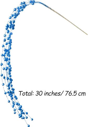 Glitter Christmas Picks Sprays Set of 6 Artificial Berry Stems Decorative Twigs Glittered Berry Picks for Halloween Xmas Tree Filler Branches Wreaths Garlands Craft Supplies Home Decor (6, Black) in Kuwait