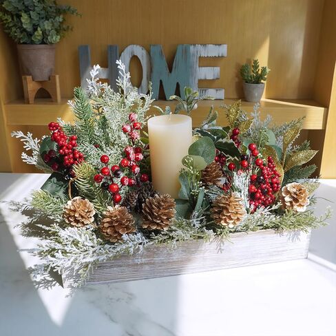 20 قطعة من Winlyn مخروط الصنوبر الذهبي يختار زخارف عيد الميلاد من كوز الصنوبر الزهري وينبع سلكي من كوز الصنوبر الطبيعي بطول 6.9 سم لشجرة عيد الميلاد وترتيبات الزهور وحرف العطلات والديكور الموسمي in Kuwait