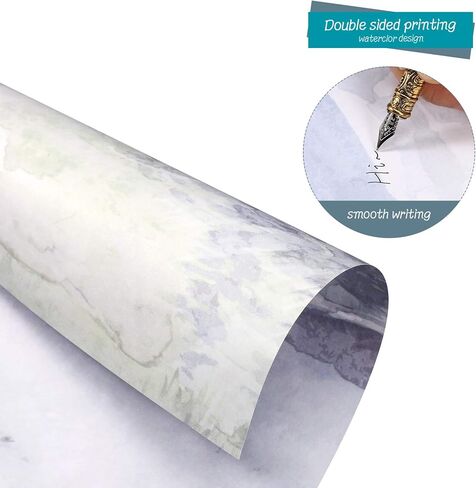 60 Sheets Stationary Papers 12 Scenic Watercolor Styles Writing Stationary Papers Letter, Double Sided Writing Paper, 8.5 x 11 Inches in Kuwait
