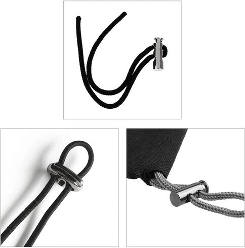 PandaHall 64pcs 8 Styls Metal Alloy Spring Fastener Cord Lock Toggle Stopper Toggle Stopper for Drawstrings in Kuwait