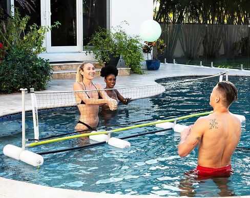 Backyard Hero Multiple Family Outdoor Sports Game Collection, Connect Four-in-a-Row, Target Bag Toss, Combo Game Sets, Pool Volleyball, Perfect for Birthday Parties in Kuwait