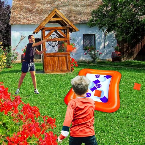 ألعاب حمام السباحة من Kyerivs، ألعاب حمام السباحة، ألعاب حمام السباحة، ألعاب حمام السباحة، ألعاب حمام السباحة القابلة للنفخ، لعبة الرمي الدائري للأطفال البالغين، ألواح كورنهول، أكياس الفول، ألعاب الشاطئ، ألعاب حمام السباحة (5 أكياس حبوب)- 91.44 سم in Kuwait