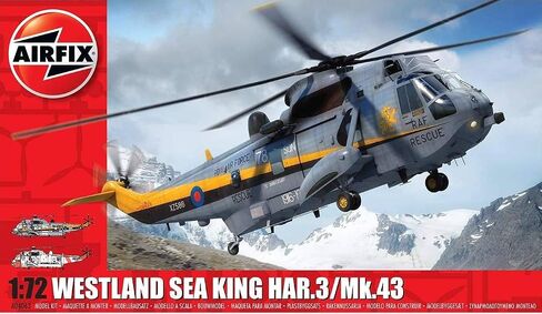 Airfix Westland Sea King HAR.3/ MK 43 1:72 Military Helicopter Plastic Model Kit A04063, Multicolor in Kuwait