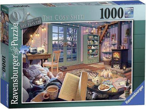 Ravensburger The Cosy Shed (1000 Piece Version of Cozy Retreat) Jigsaw Puzzle for Adults - Every Piece is Unique, Softclick Technology Means Pieces Fit Together Perfectly in Kuwait
