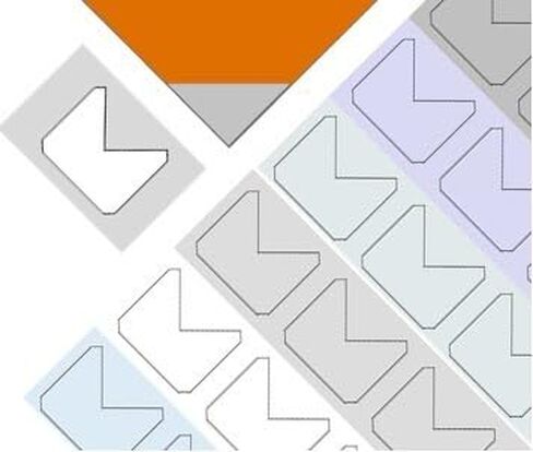 Bert's Books Vinyl Corner Protectors for Books, Large Version, (9 Sets, 3 Colors) in Saudi Arabia