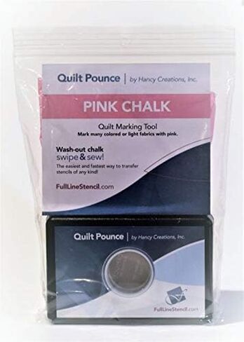 وسادة قفز لحاف QPP من Hancy Creations مع مسحوق الطباشير الوردي، استنسل بخط كامل in Kuwait